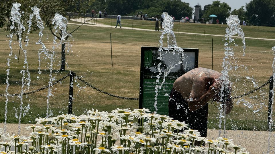 Officials are urging residents to take precautions against extreme heat. - Daniel Slim/AFP/Getty Images