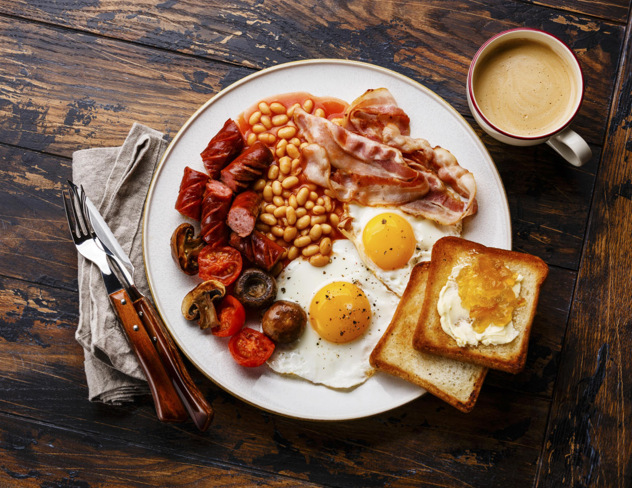 Full English breakfast. (Getty Images)