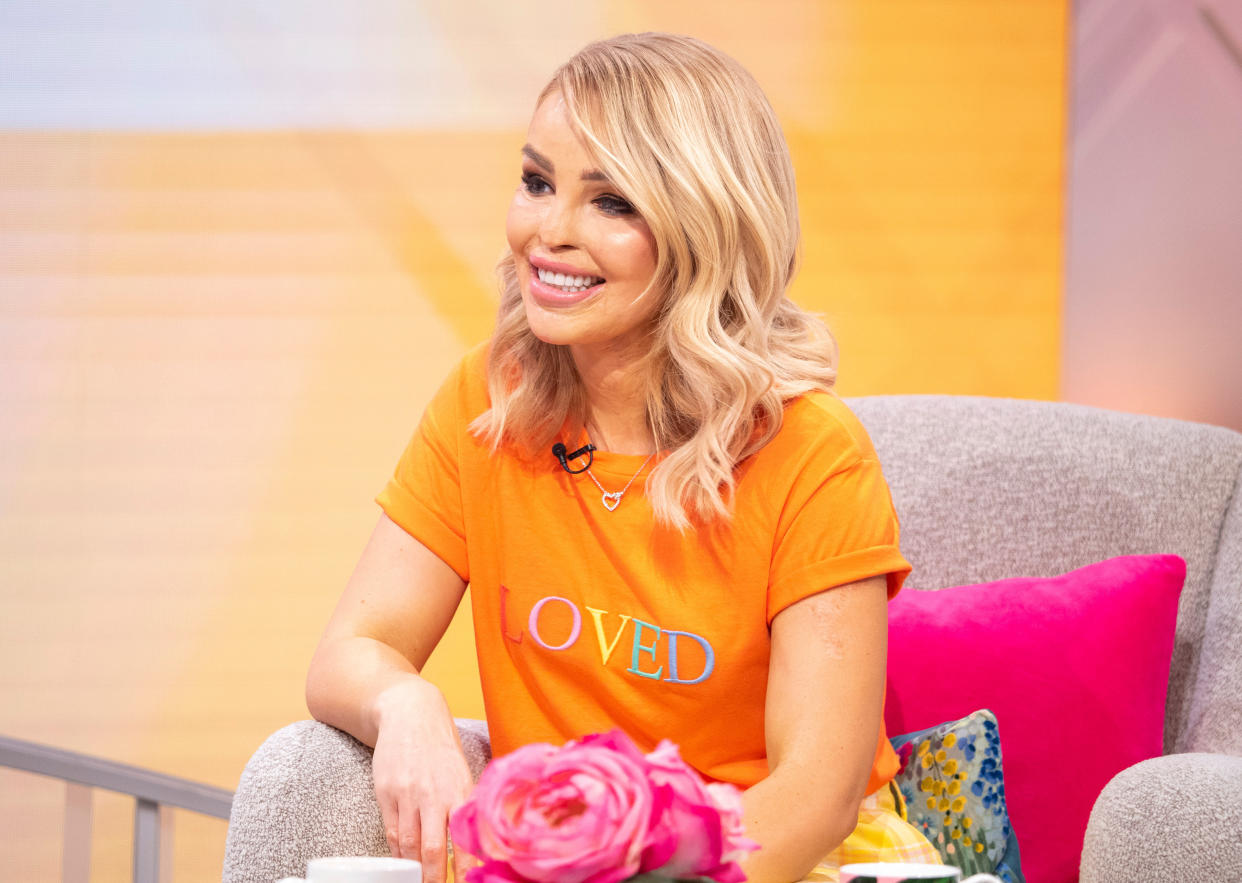 Katie Piper, pictured in June, said she’s experiencing a ‘difficult time’ as it emerged her attacker is set for release. (Rex)