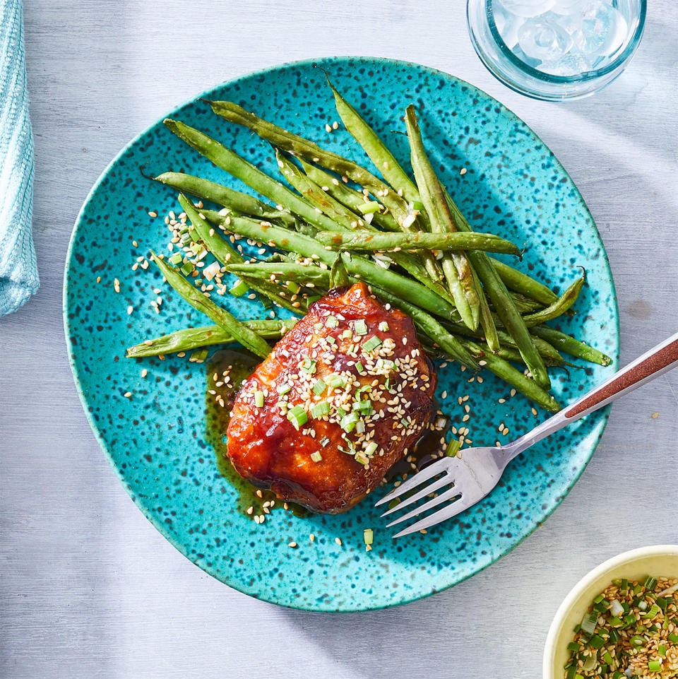 Easy Sesame Chicken with Green Beans