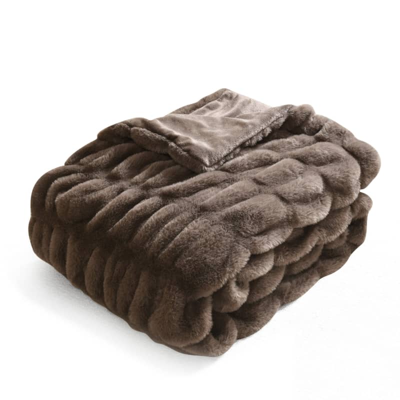 Better Homes & Gardens Faux Fur Throw Blanket