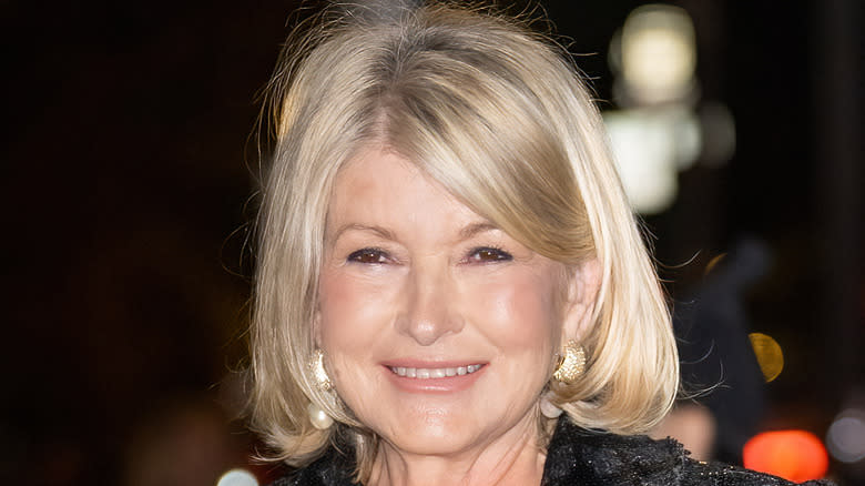 closeup of Martha Stewart
