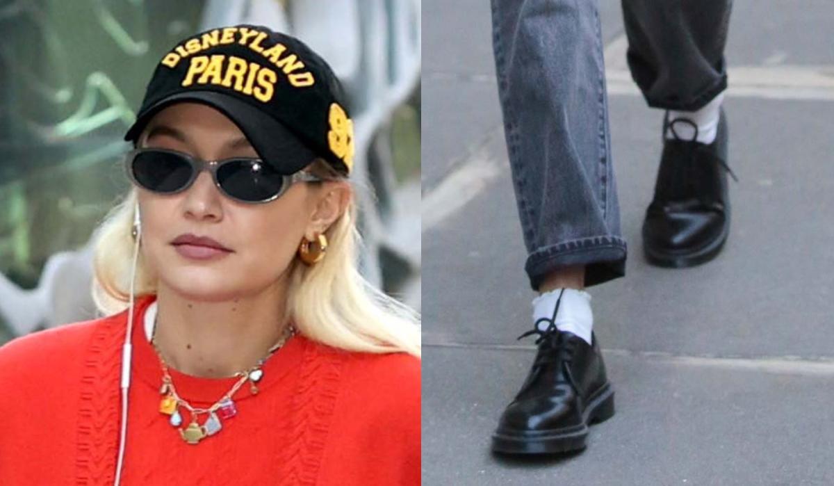 Gigi Hadid's Red Sock Boots