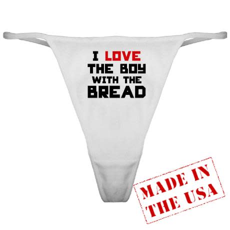 I Love The Boy With The Bread Classic Thong, $12.50