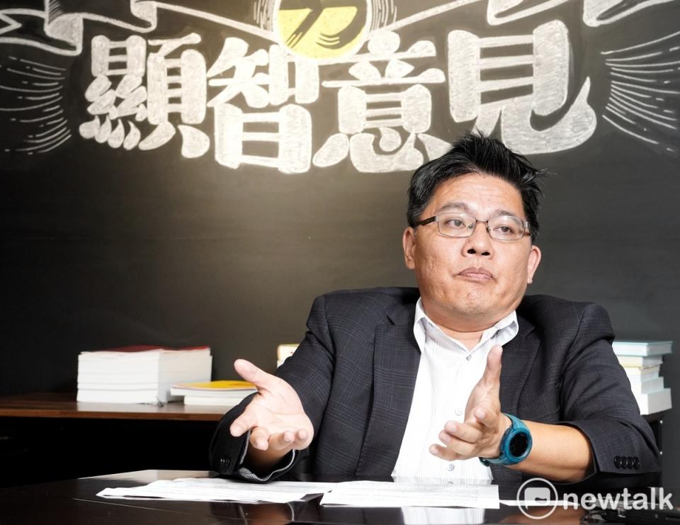 時代力量新竹市立委參選人邱顯智接受新頭殼專訪。 圖：張良一/攝