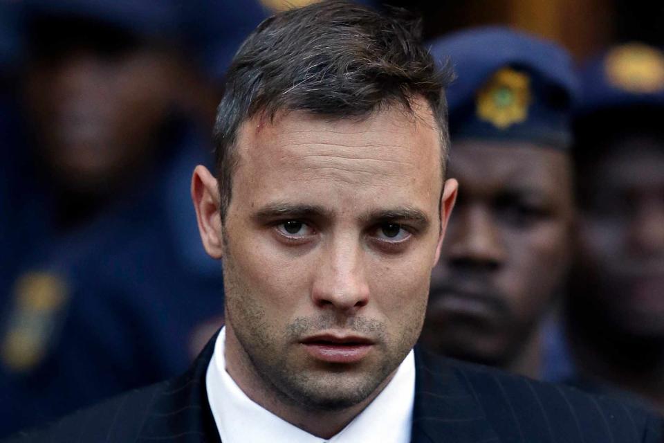 <p>Themba Hadebe, File/AP</p>  Oscar Pistorius leaves the High Court in Pretoria, South Africa, after his sentencing proceedings on June 15, 2016.