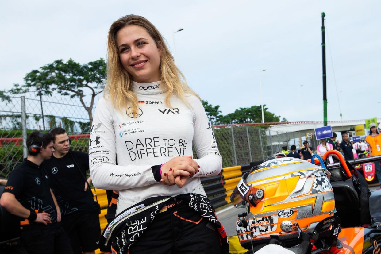 German driver Sophia Floersch during the 65th Macau Grand Prix: EPA