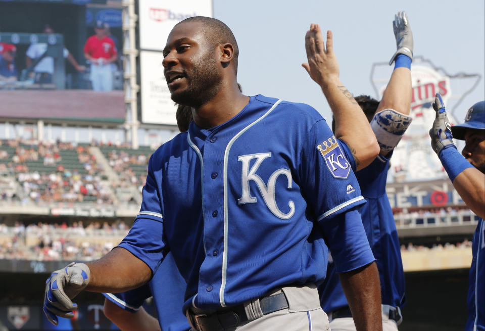 Lorenzo Cain has agreed to a $80 million deal with the Milwaukee Brewers. (AP)