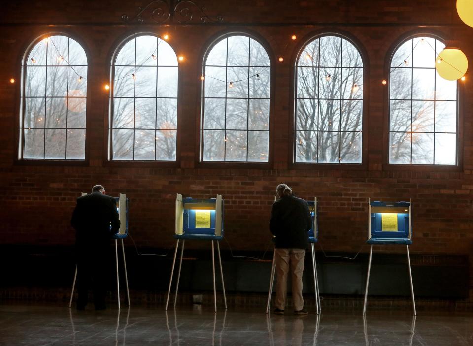 Milwaukee residents cast their votes Tuesday at South Shore Park Pavilion.