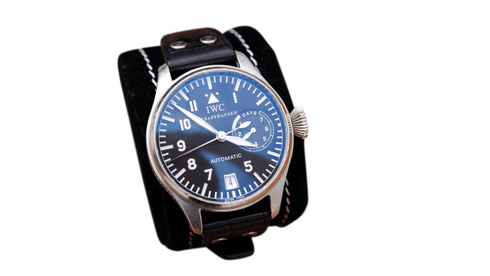 a limited-edition platinum version of IWC’s Big Pilot’s watch