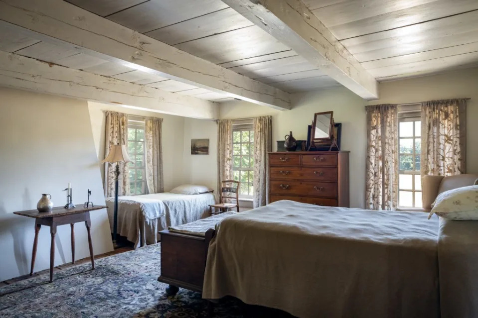 One of the historic home’s five bedrooms. Ren Nickson