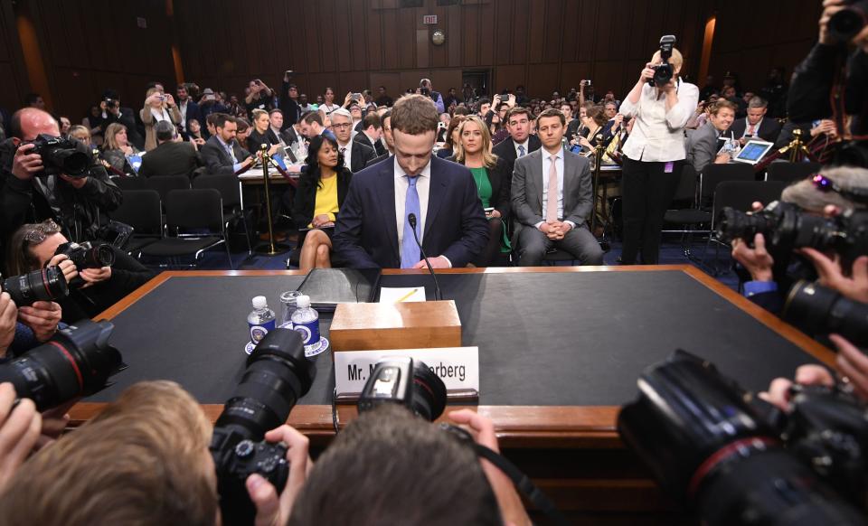 Facebook CEO Mark Zuckerberg testified about Facebook's practices before the U.S. Senate in April. (Photo: JIM WATSON via Getty Images)