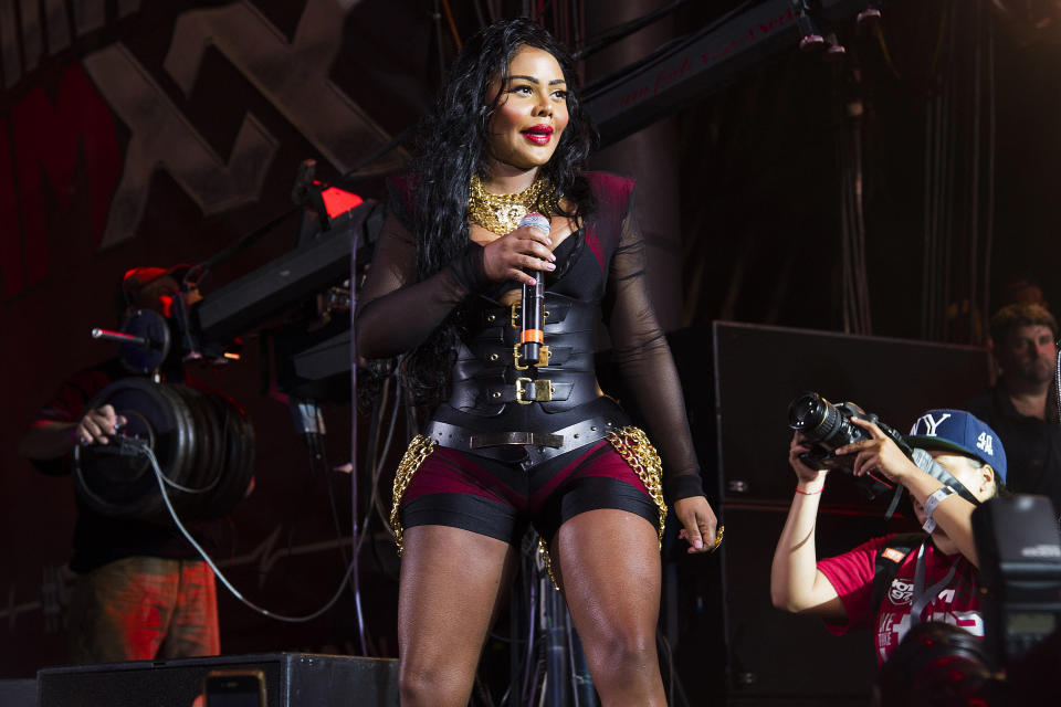 Lil' Kim performs at the Hot 97 Summer Jam XX on Sunday, June 2, 2013 in East Rutherford, N.J. (Photo by Charles Sykes/Invision/AP)