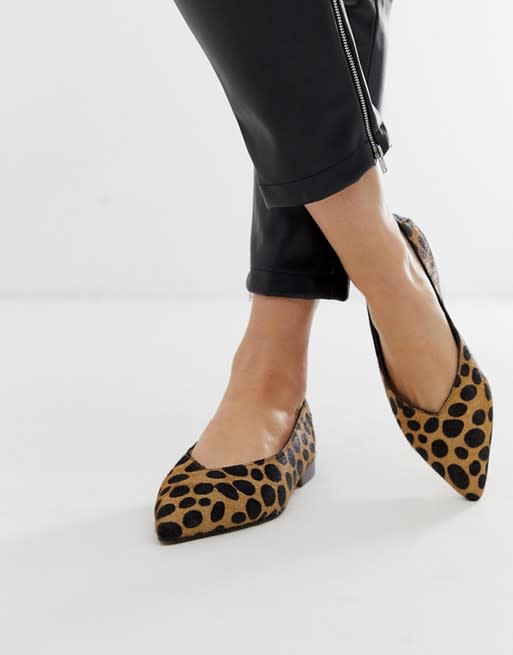 Leanne Slingback Ballet Flats in Leopard