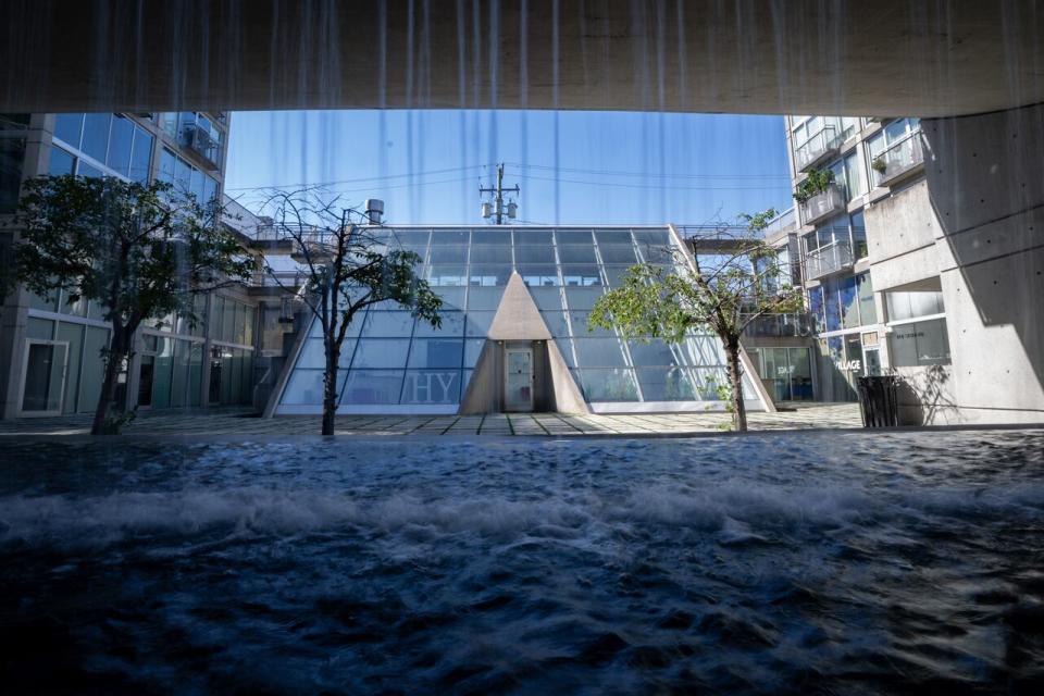 The Waterfall Building by Arthur Erickson is pictured in Vancouver on June 7, 2024.