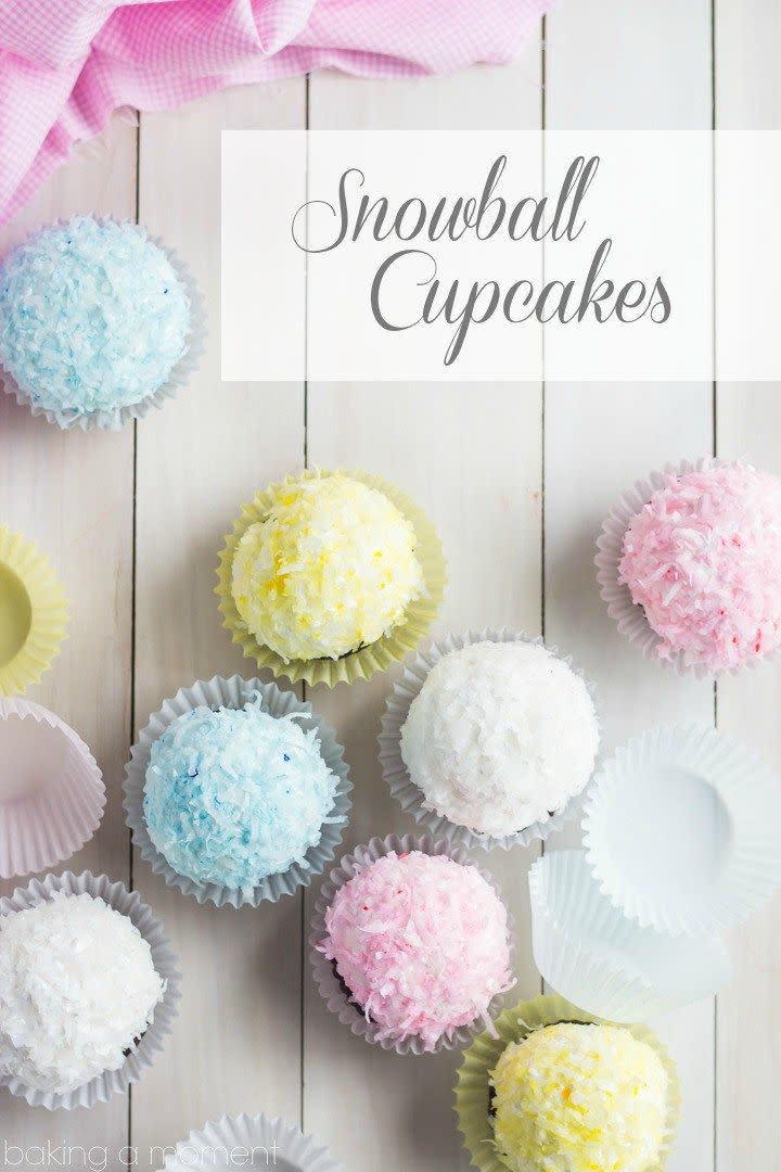 Snowball Cupcakes