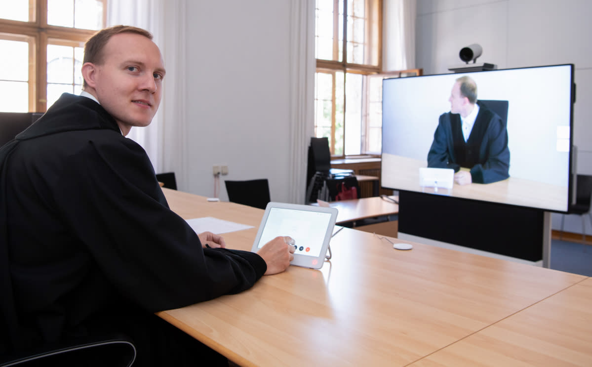 virtual court hearing