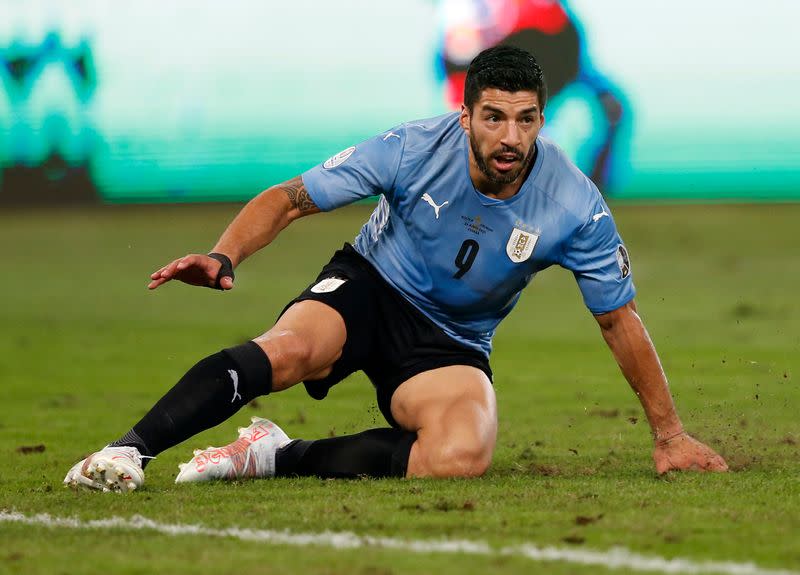 IMAGEN DE ARCHIVO. El delantero Luis Suárez durante el partido entre Uruguay y Bolivia por el Grupo A de la Copa América 2021, en el Arena Pantanal, Cuiabá, Brasil