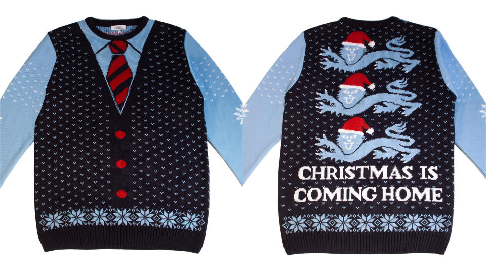 The Gareth Southgate Christmas jumper from notjust clothing