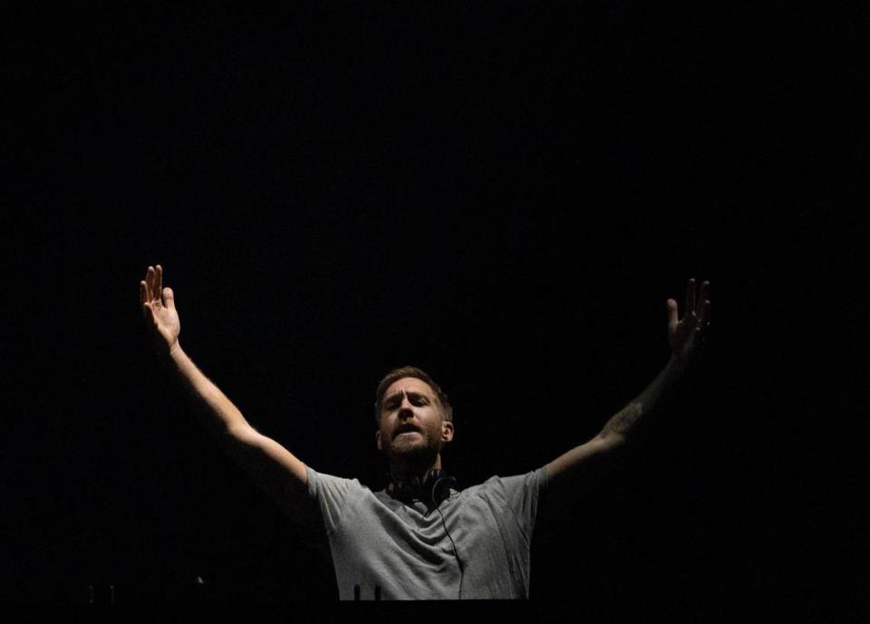 Calvin Harris performs during Ultra day 3 on Sunday, March 24, 2024, at Bayfront Park in downtown Miami.