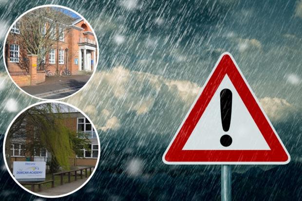 LISTED All the schools in Swindon closing because of Storm Eunice