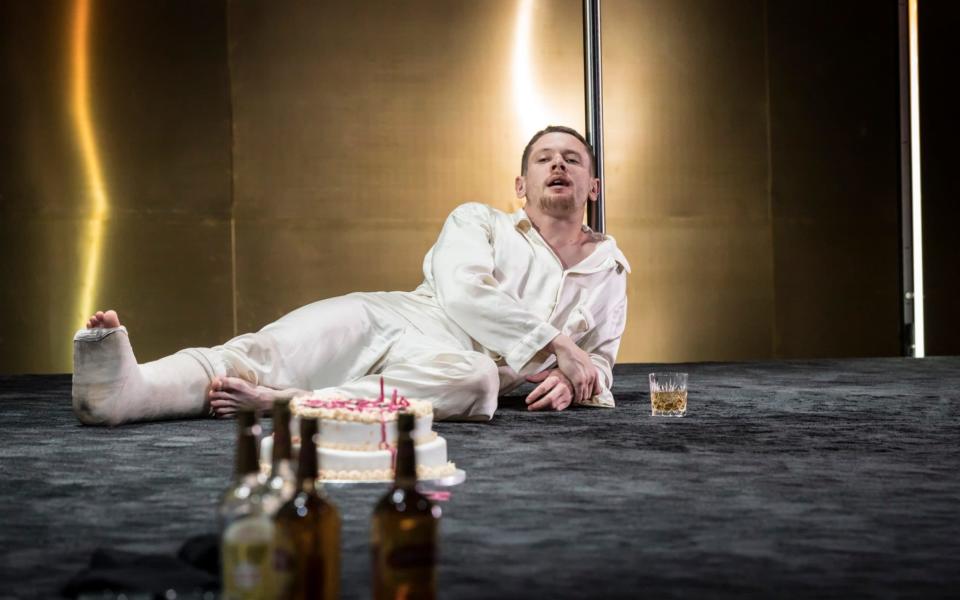 Jack O'Connell in Cat on a Hot Tin Roof - Credit: Johan Persson