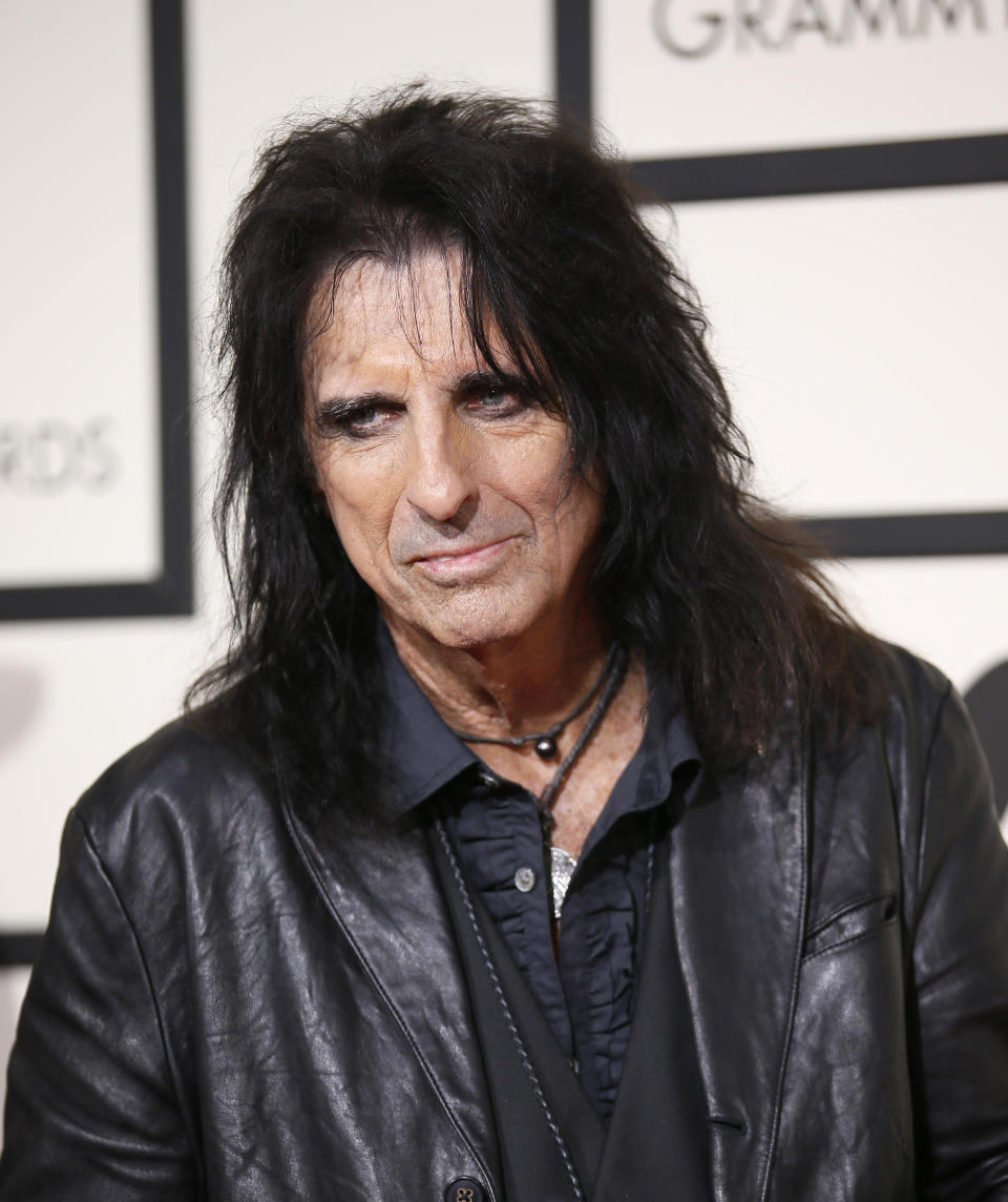 Musician Alice Cooper arrives at the 58th Grammy Awards in Los Angeles, California February 15, 2016.  REUTERS/Danny Moloshok