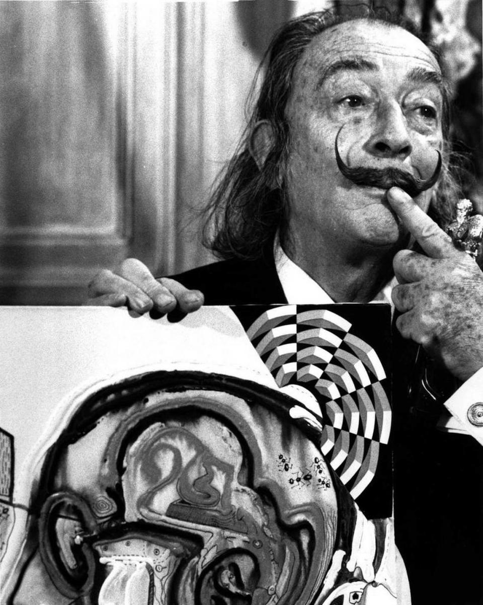 Artist Salvador Dalí, shown in this 1976 file photo, was one of the 20th century’s most influential, eccentric, flamboyant and versatile artists.