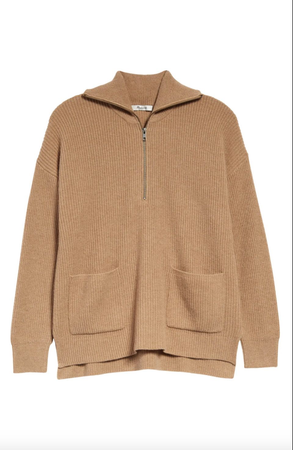 <p><strong>Madewell</strong></p><p>nordstrom.com</p><p><a href="https://go.redirectingat.com?id=74968X1596630&url=https%3A%2F%2Fwww.nordstrom.com%2Fs%2Fmadewell-glenbrook-half-zip-wool-blend-sweater%2F5907361&sref=https%3A%2F%2Fwww.harpersbazaar.com%2Ffashion%2Ftrends%2Fg38151228%2Fnordstrom-black-friday-cyber-monday-deals-2021%2F" rel="nofollow noopener" target="_blank" data-ylk="slk:Shop Now;elm:context_link;itc:0;sec:content-canvas" class="link ">Shop Now</a></p><p><strong><del>$98</del> $78</strong></p><p>You can already picture yourself in this under-$100 gem, can't you?</p>