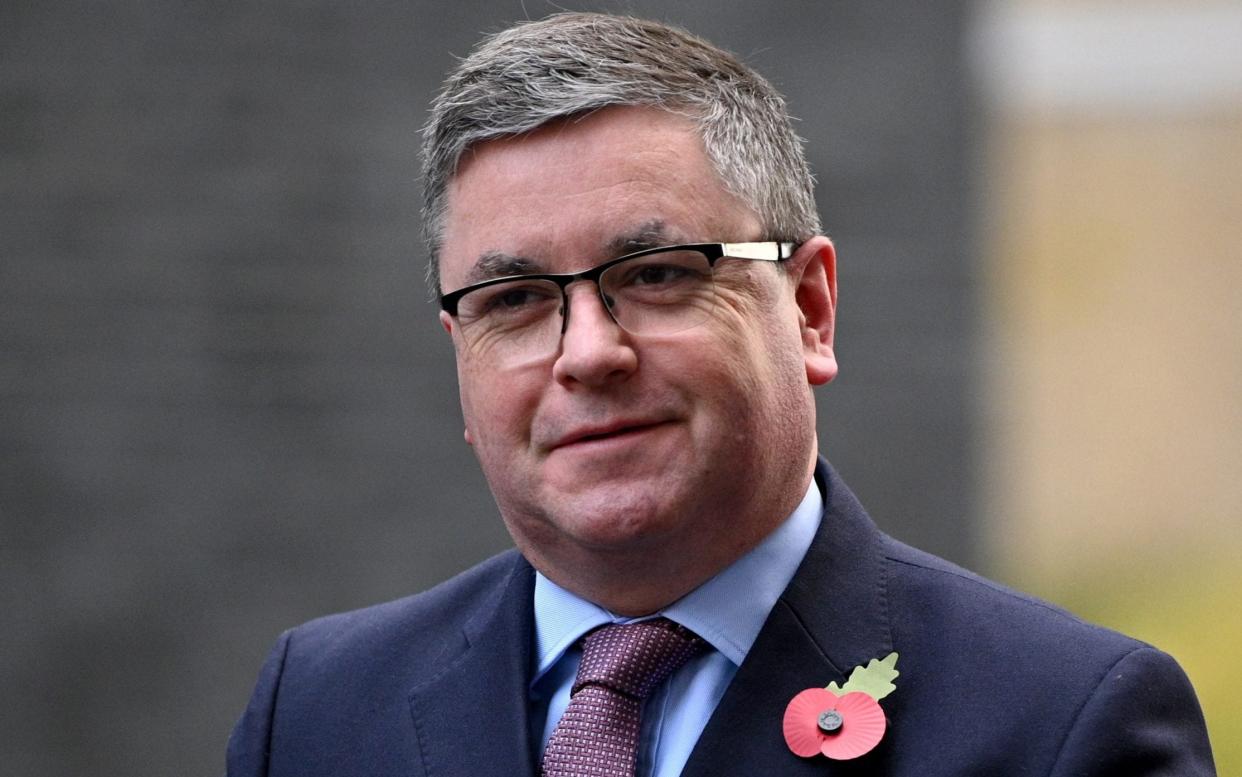 LONDON, ENGLAND - NOVEMBER 10: Lord Chancellor and Secretary of State for Justice, Robert Buckland, arrives at Downing Street on November 10, 2020 in London, England.  - Leon Neal/Getty Images