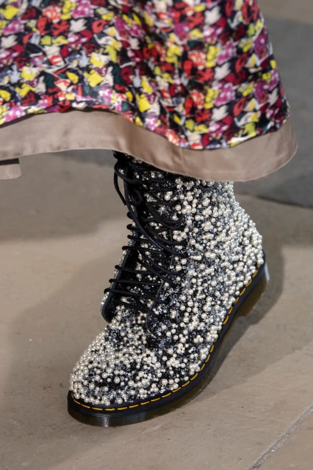 <em>Shoes on the runway at Jonathan Cohen's 2020 show. </em>