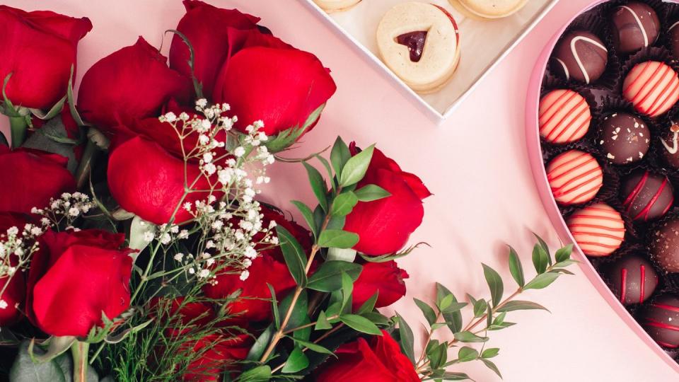 Roses and Chocolates Background