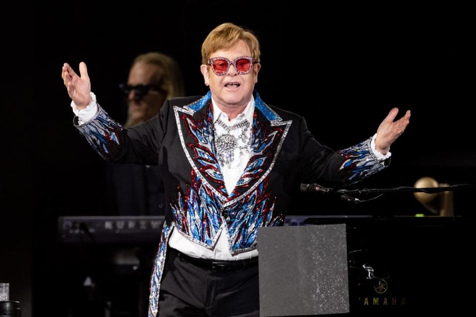 Elton John will headline Glastonbury for the first time this weekend  (Getty Images)