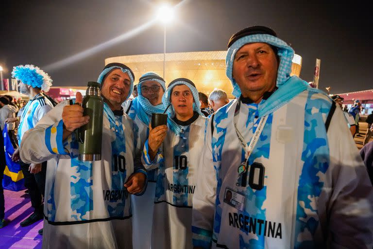 Los hinchas argentinos se ilusionaron con el pase a la final 