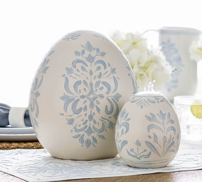 <p><a href="https://go.redirectingat.com?id=74968X1596630&url=https%3A%2F%2Fwww.potterybarn.com%2Fproducts%2Fchambray-painted-eggs&sref=https%3A%2F%2Fwww.redbookmag.com%2Flife%2Fcharity%2Fg60199831%2Feaster-gifts-for-adults%2F" rel="nofollow noopener" target="_blank" data-ylk="slk:Shop Now;elm:context_link;itc:0;sec:content-canvas" class="link rapid-noclick-resp">Shop Now</a></p><p>Chambray Hand-Painted Eggs </p><p>potterybarn.com</p><p>$39.50</p><span class="copyright">Pottery Barn</span>