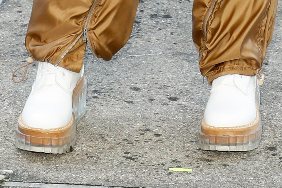 A closer view of Paris Jackson’s shoes. - Credit: Courtesy of Stella McCartney