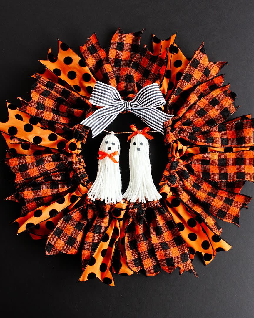 diy halloween wreath