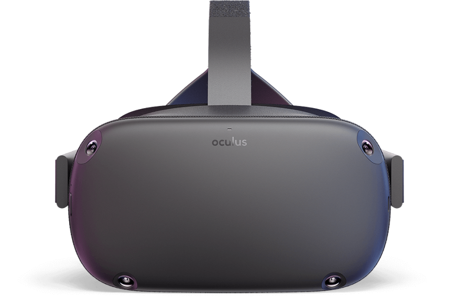 Front view of the Oculus Quest.