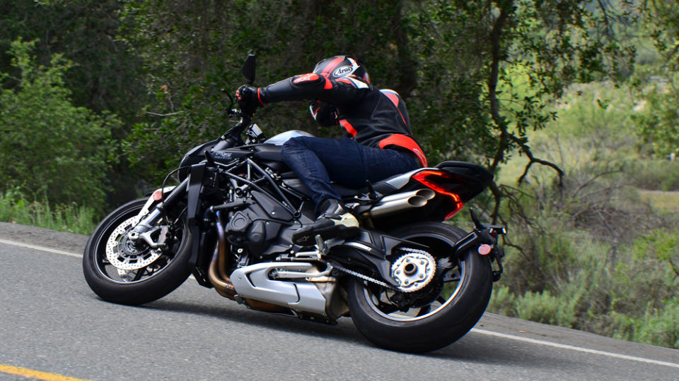 The Brutale 1000 RS’s chassis makes the bike brilliantly nimble, allowing the rider to dart from corner to corner. - Credit: Palmer, courtesy of MV Agusta Motor S.p.A.