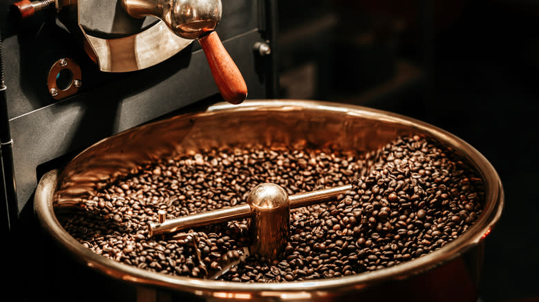 coffee beans roasting