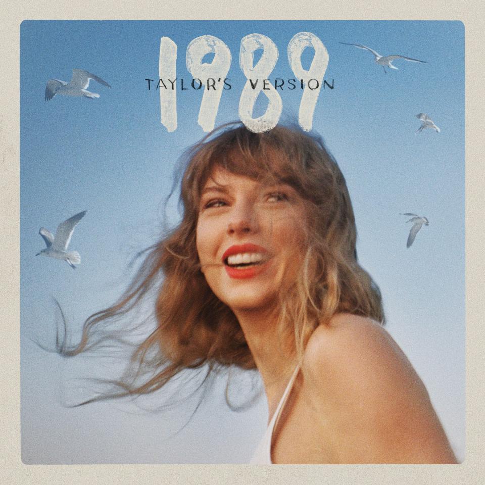 The cover of "1989 (Taylor’s Version)" by Taylor Swift. The rerecorded version of her 2014 album includes five vault songs.