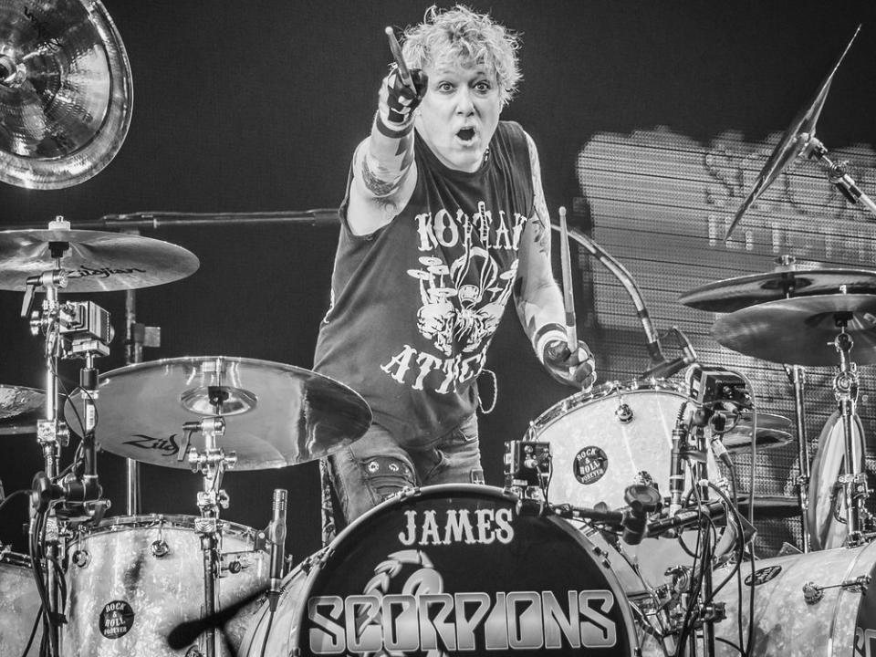 James Kottak war von 1996 bis 2016 Schlagzeuger der Scorpions. (Bild: Ruslan Lytvyn/Shutterstock.com)