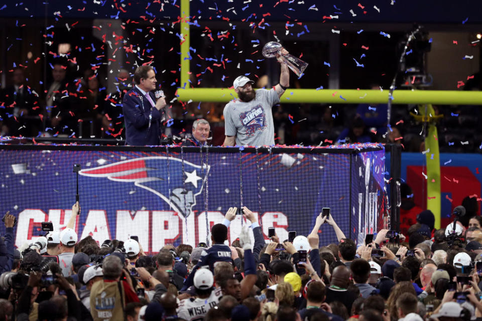 The New England Patriots won again. Joy. (Getty)