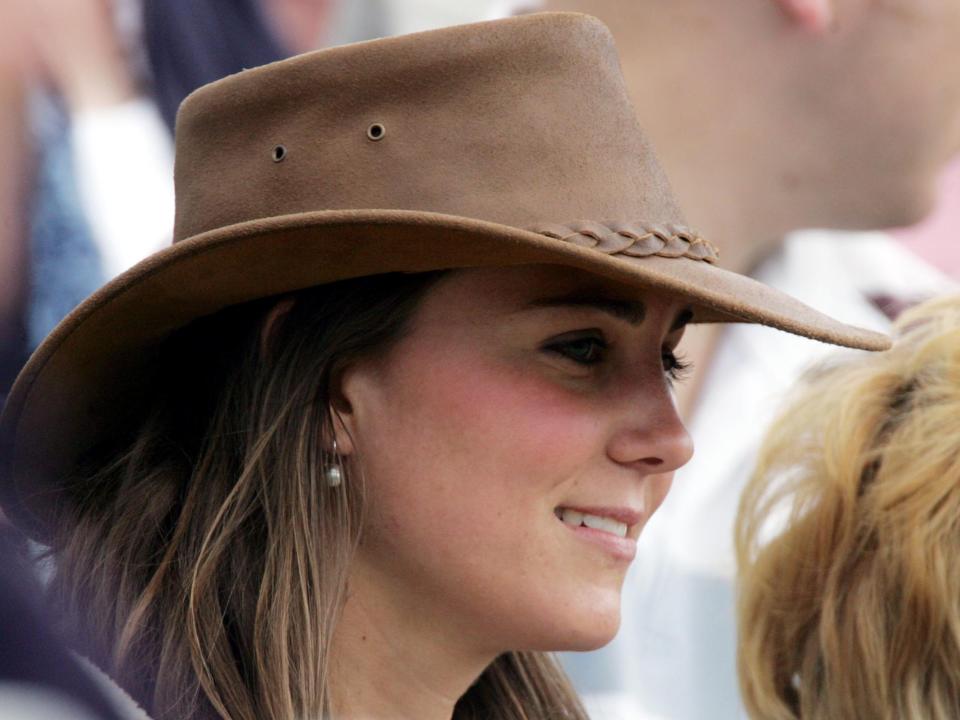 Kate Middleton wearing a cowboy hat before she was a duchess.