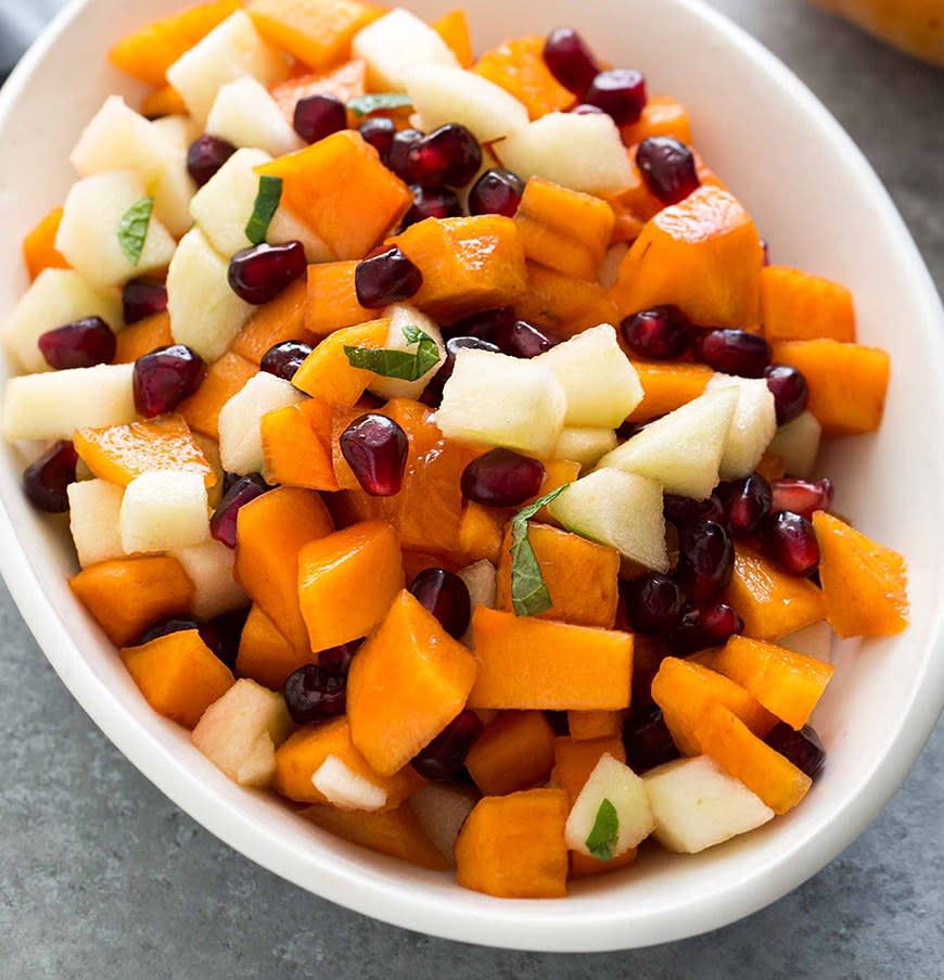Persimmon-Pomegranate Fruit Salad from Simply Recipes