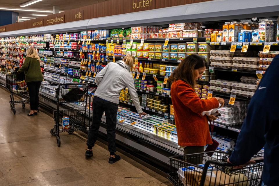 <span>People shop at a grocery store in Scottsdale, Arizona, on 3 January.</span><span>Photograph: Bloomberg/Getty Images</span>