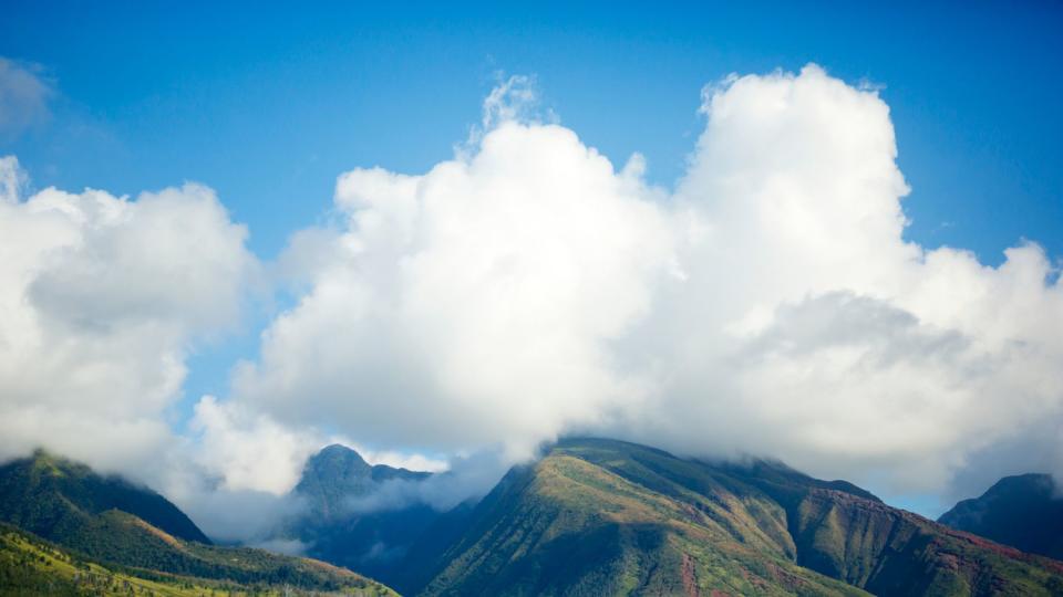 West Maui Mountains viewed from an area near Olowalu