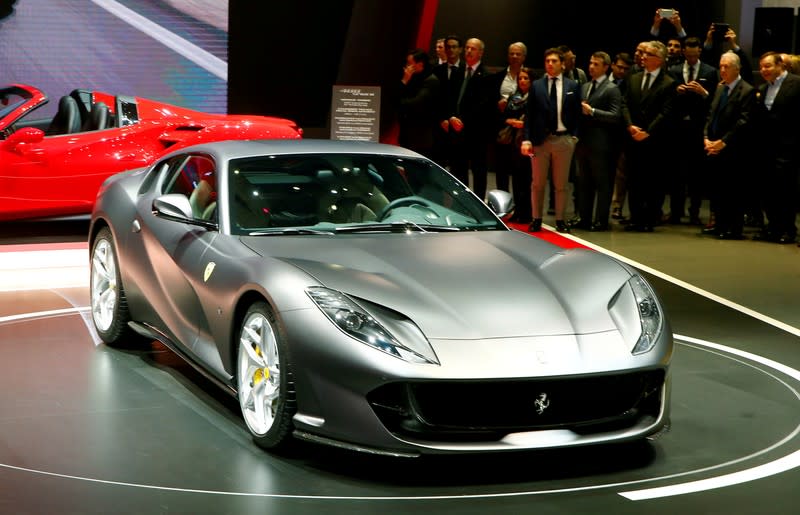 FILE PHOTO: A Ferrari 812 Superfast is seen during the 87th International Motor Show at Palexpo in Geneva