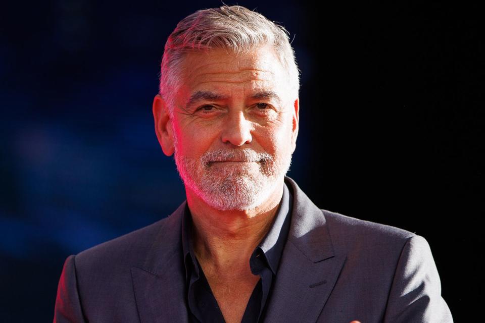 <p>Joshua Sammer/Getty Images</p> George Clooney on Sept. 20, 2023