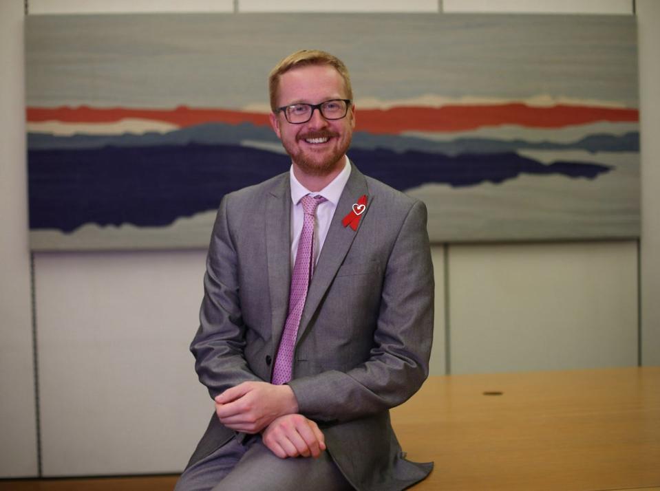 Lloyd Russell-Moyle, Labour MP for Brighton Kemptown, during an interview at Portcullis House (Yui Mok/PA) (PA Archive)